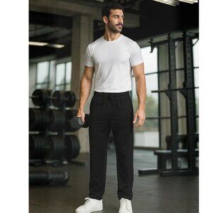 Zylioo Tall Men's Sweatpants Long Lightweight Joggers with Zipper Pockets